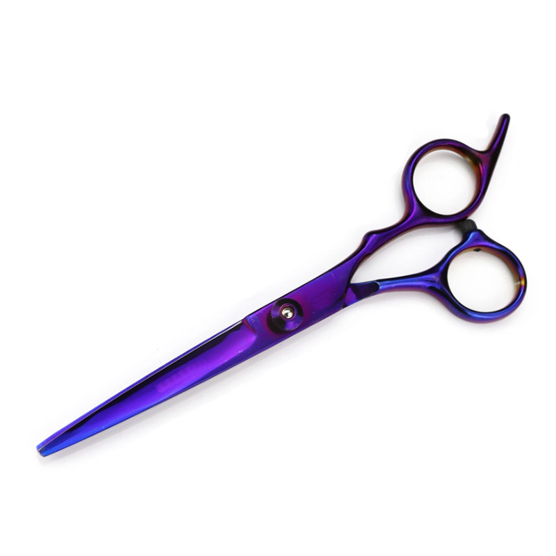 Venta al por mayor tijeras planas de acero inoxidable de 6 pulgadas tijeras de dientes tijeras finas oro/azul/color/púrpura/Negro precio de venta directa de fábrica es excelente