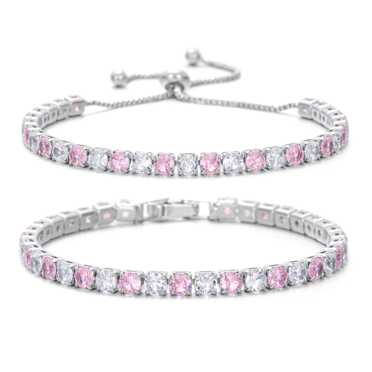 White K + white and pink [set]