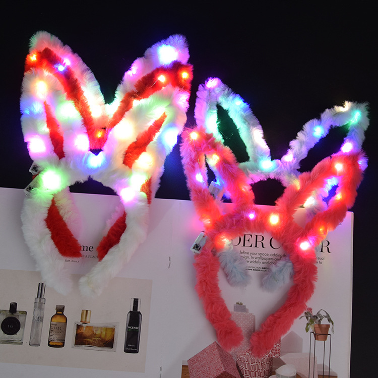 Humanly hoe plush rabbits hair clip 10 light hair long rabbit ear…