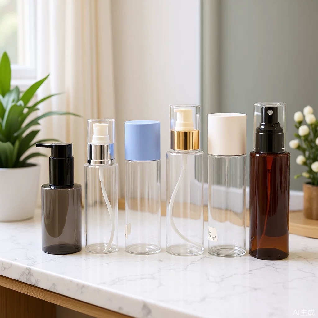 100ml卸妆水瓶 PET平肩塑料瓶 香水清洁喷雾瓶 粉泵乳液瓶