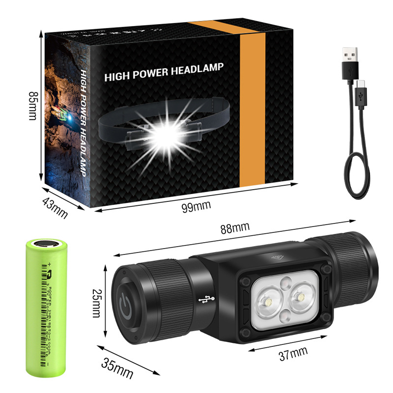 HP340 화이트 + 레드 라이트 (USB 라인 + 1 2000 용량)