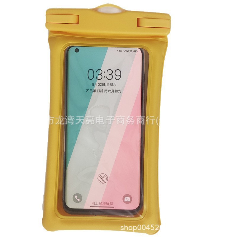 爆款PVC双面充气手机防水袋游泳潜水户外手机保护套防水密封套