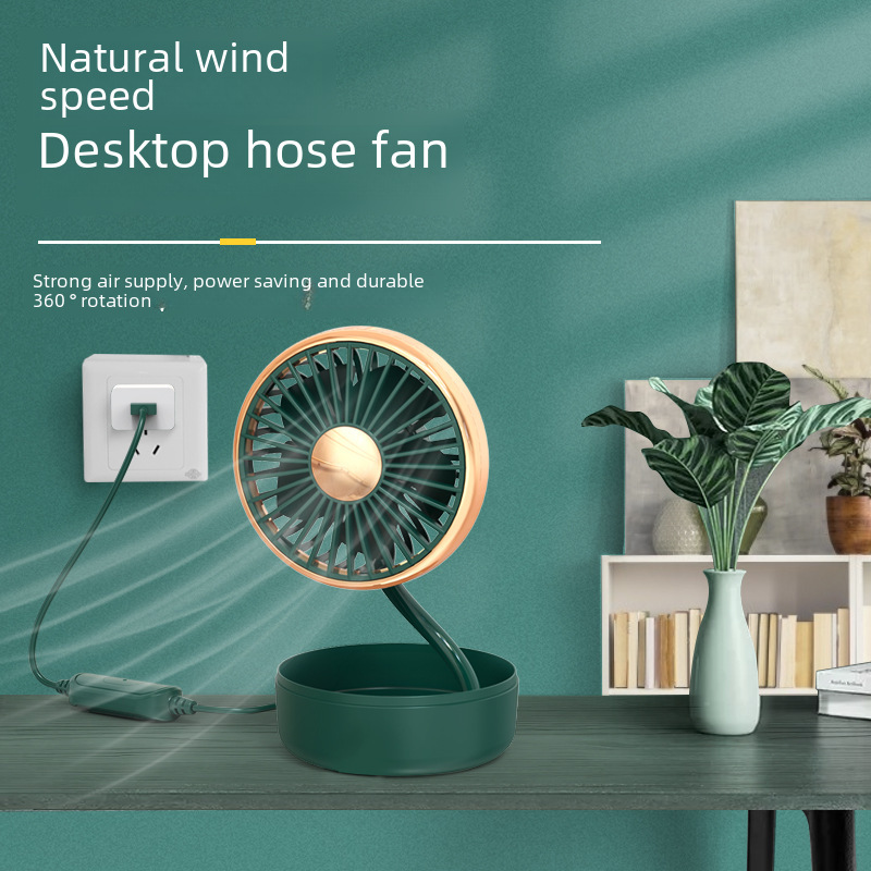 Car double -headed fan car car 360 ° can rotate shrink and swing
