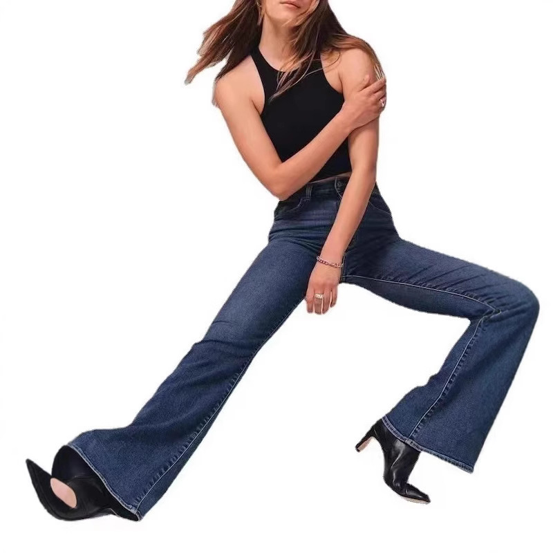 2024 Amazon Foreign Trade Europe and America Slim-Fit Elastic Slim Women's Jeans