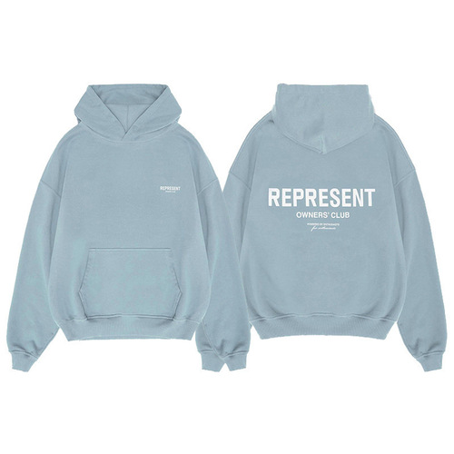 High Street Represent Classic Logo Hoodie Sweatshirt Loose Trendy Couple Unisex Hat Top