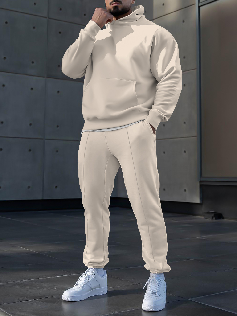 Primavera 2023 nuevo eBay AliExpress Amazon hombres deportes traje casual 3D impreso cuello redondo Pantalones