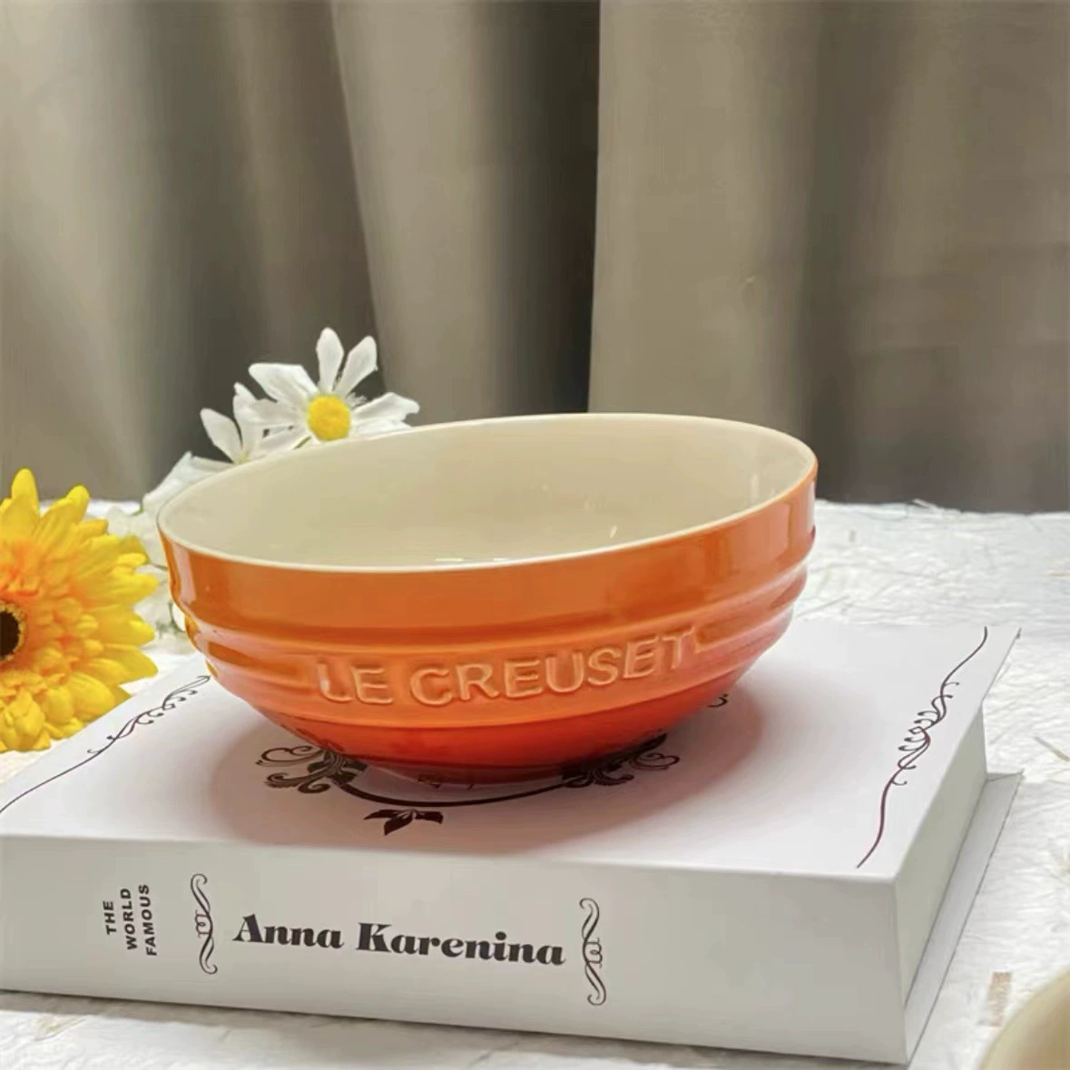 Le Creuset 15 см миска для лапши/рисa — французская посуда в ярких цветах, набор с подарочной упаковкой