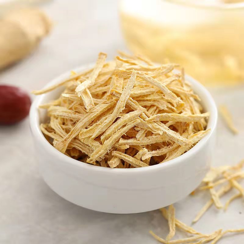 Dried Ginger Shreds Gan Jiang Si Zingiber officinale Rhizome Tea Cut Warming Herbal Infusion 500g Bag quality and texture