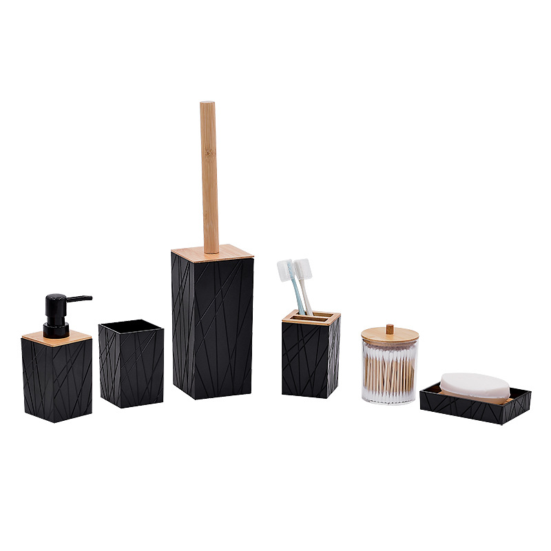 Kit de baño de estilo europeo taza de cepillo de dientes taza de enjuague de baño combinación de enjuague de baño conjunto de artículos de baño de cuatro, cinco y seis piezas