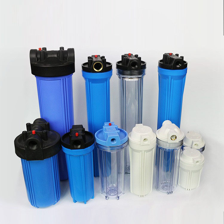 10 pulgadas Filtro de rosca de una sola etapa de escritorio purificador de agua Shell cerradura diente Filtro de cerámica Shell