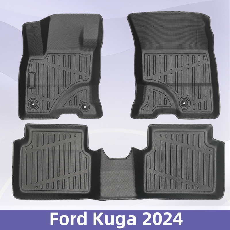 Accesorios para Ford Kuga 2024 TPE Foot Pads 3D All-Weather Mat Interior