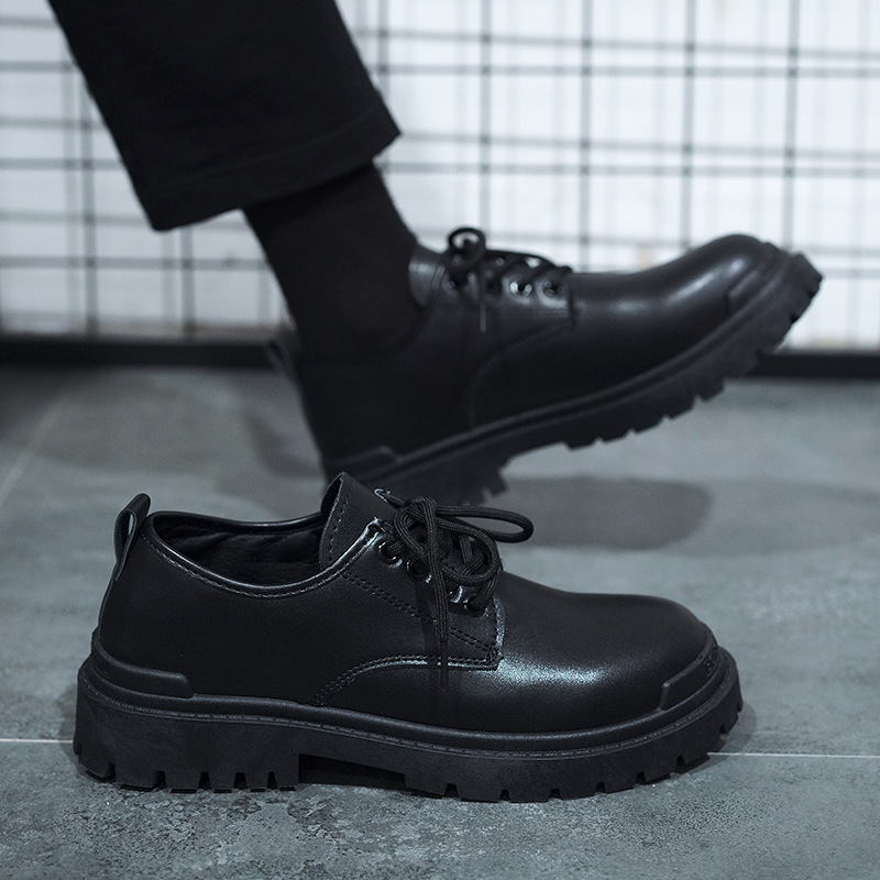 Botas Martin de Vestir Estilo Británico para Hombre, Capellada de PU, Transpirable, Antideslizante, para Negocios