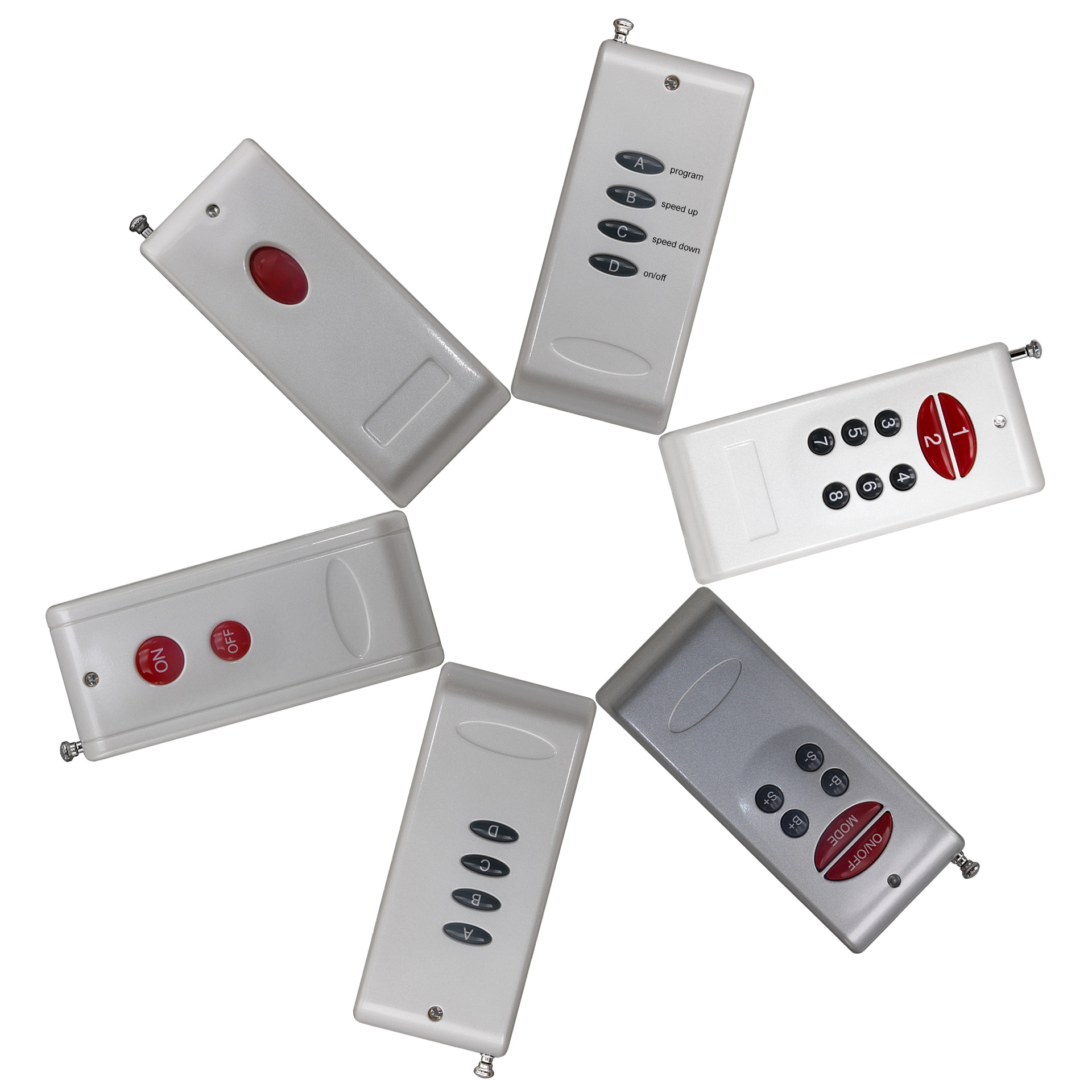 1000米大功率12468键LED舞台灯光控制配件  灯条灯带RF无线遥控器