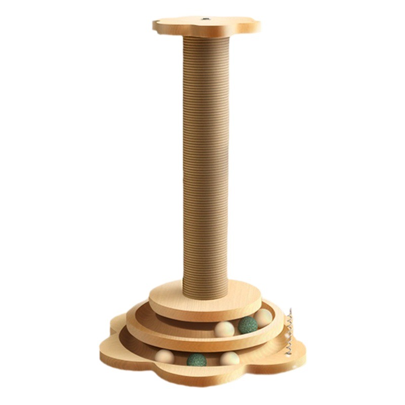 Tablero del rasguño del gato resistente al desgaste anti-caspa gato Scratch post tablero de la garra de seisal gato juguete auto-Hola alivio tapada vertical gato escalada Marco integrado