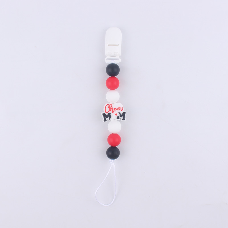 Nuevo bebé suministros chupete cadena creativa DIY dibujos animados estetoscopio pan cuerno mordedor cadena anti-gota