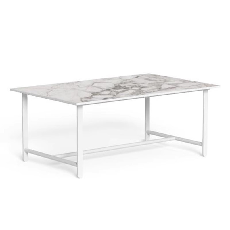 Sofá de acero inoxidable al aire libre, impermeable y protector solar, villa minimalista moderna, jardín de ocio, combinación de muebles de aleación de aluminio