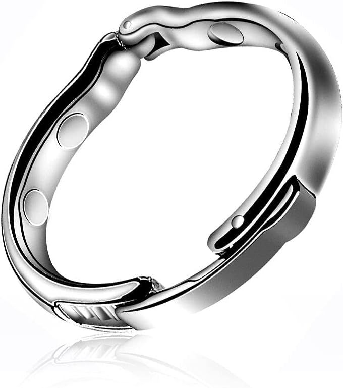 Metal Penis Weight Training Ring, Foreskin Restraint Lock Ring, Large Size — detail image 5