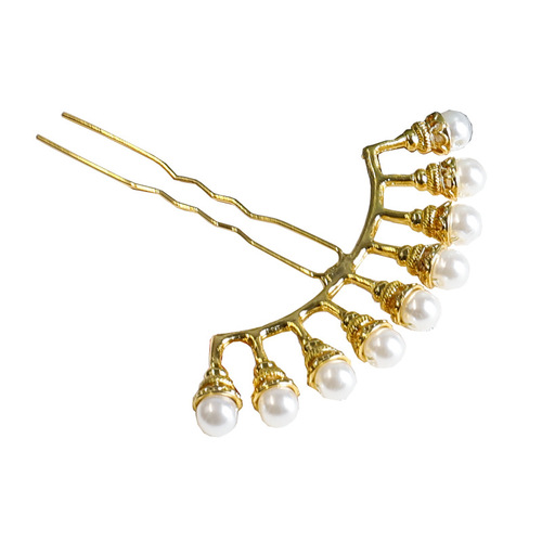 Ancient style hairpin pearl row hairpin Internet celebrity Hanfu hair accessories super fairy ancient costume headwear ancient style hairpin hairpin hair accessories