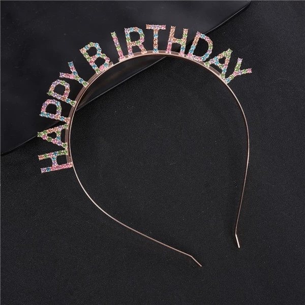 Happy birthday rose gold mixed color