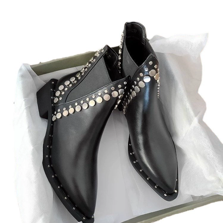 Demi-season low boots, ankle boots, chelsea, European style