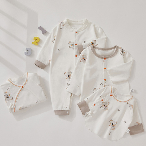 Newborn baby clothes pure cotton half-back baby type A newborn autumn clothes newborn baby clothes