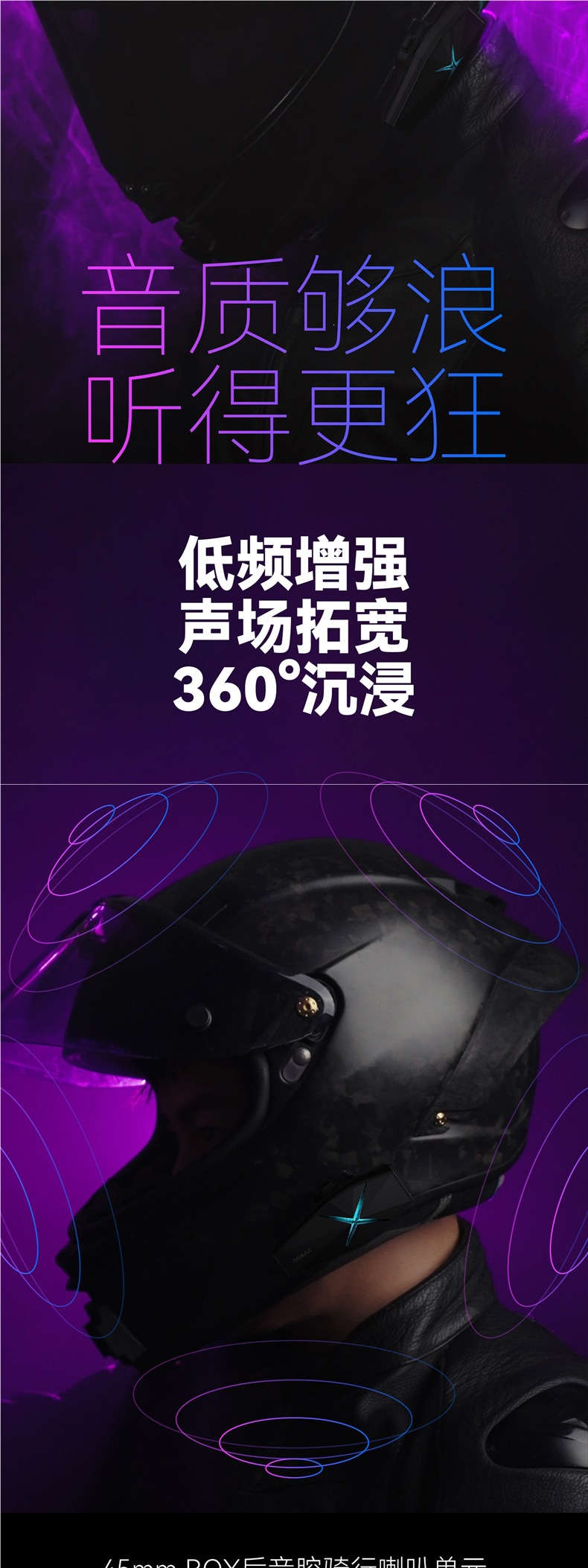 Black Helmet with Bluetooth Headset for Motorcycle Riding, Full-Face Helmet with Built-in Motorcycle Features