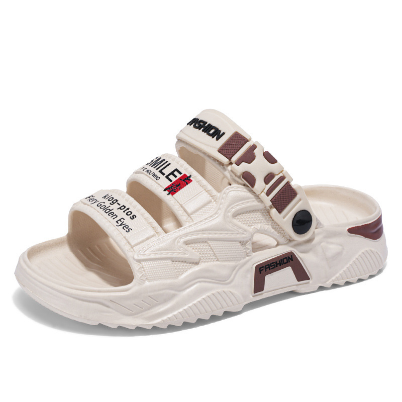 Zapatillas para hombres de verano con suela gruesa para usar nuevas sandalias de playa deportivas casuales antideslizantes al aire libre para hombres