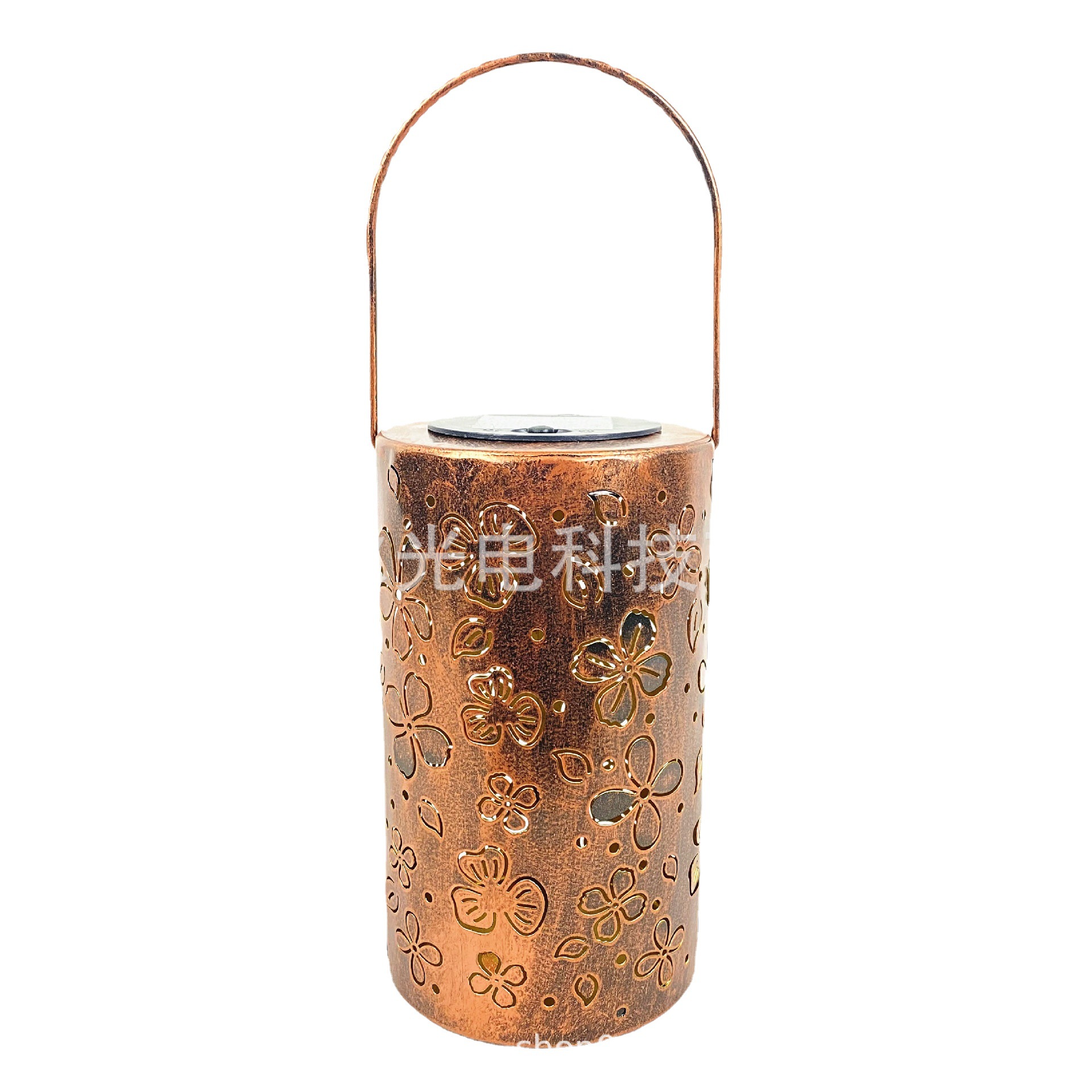 掌柜推荐热销 亚马逊LED镂空太阳能灯笼庭院装饰景观草坪灯挂树灯