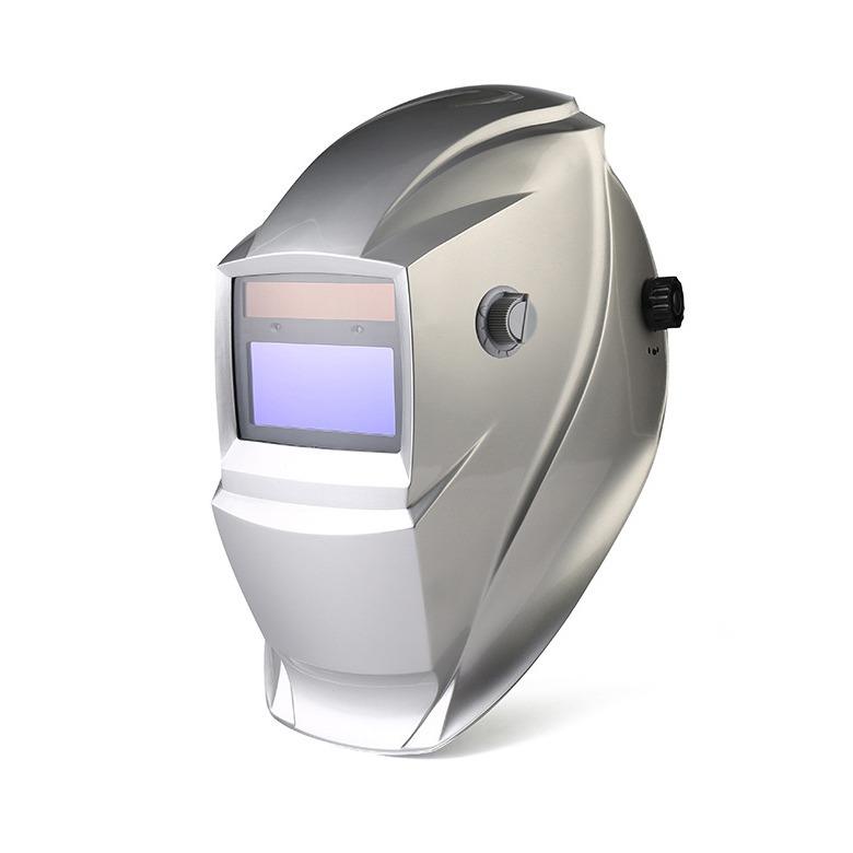 俊熙自动变光焊帽 银色头戴式可调节切割打磨焊接面罩PLUM-433E