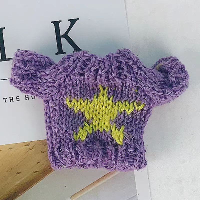 보라색 다섯개 별