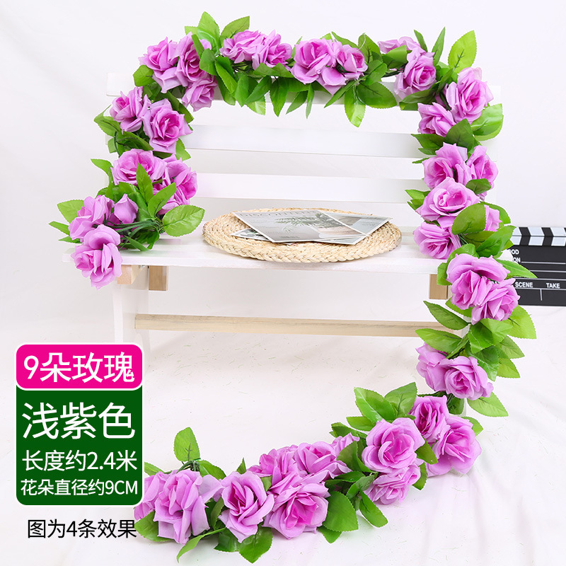9개 - 연보라색 장미(2개)
