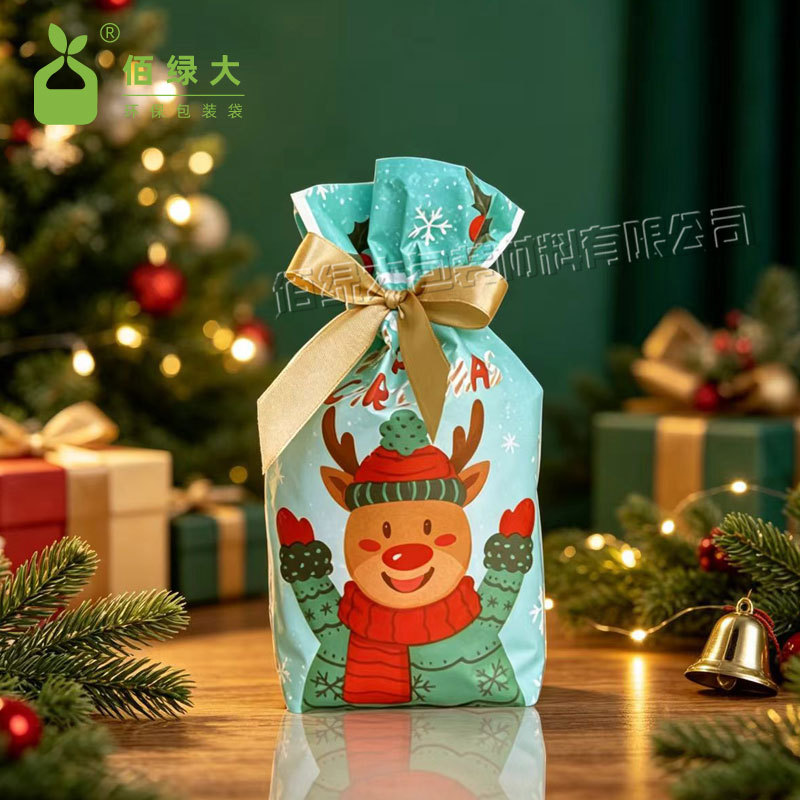 Nuevo regalo de Navidad bolsas de regalo caramelo bolsas independientes de Nochebuena decoraciones de lana bolsa de manzana cerrada