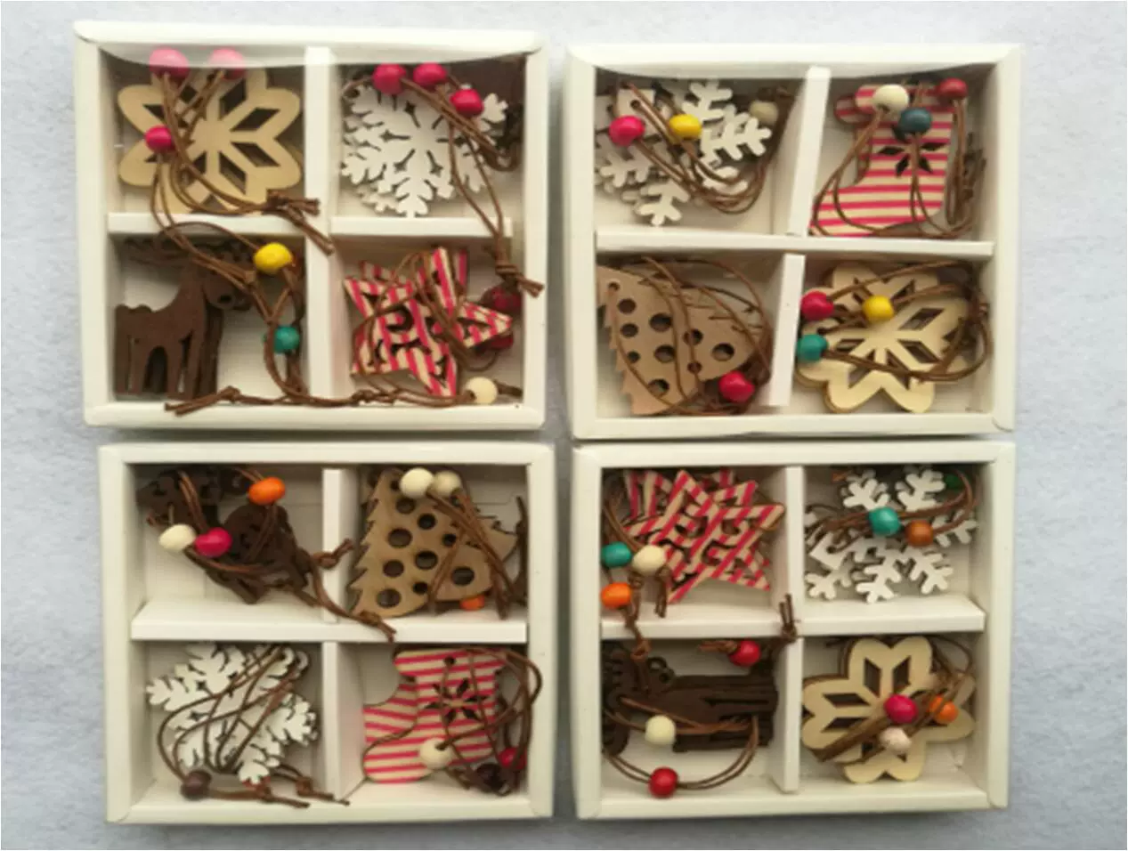 Трансграничные новые рождественские украшения креативный красочный костюм деревянные кукольные украшения мультфильм подвеска на рождественскую елку