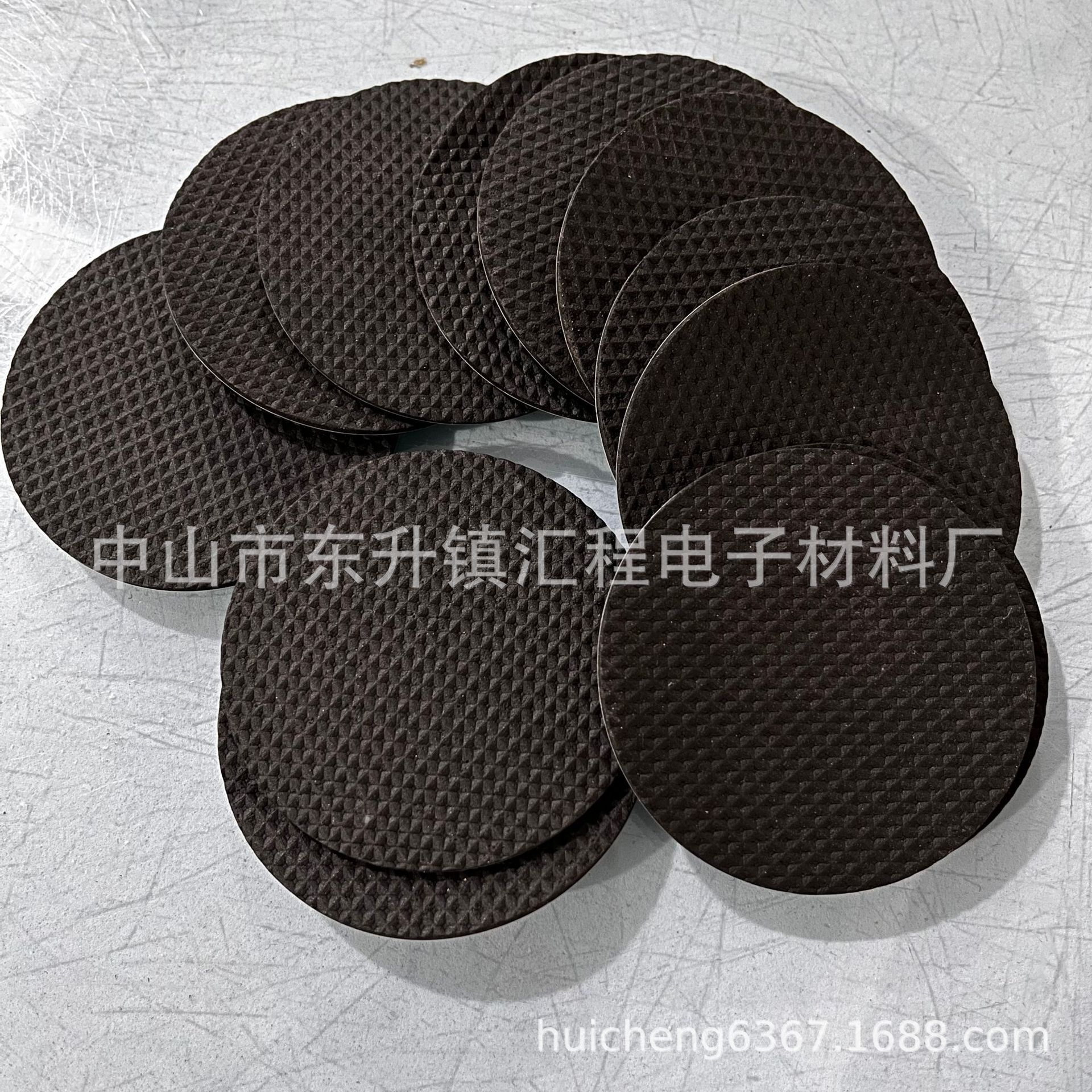 厂家供应台灯圆形背胶网格EVA防滑脚垫减震缓冲EVA泡棉垫免费拿样