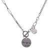 Tide, accessories stainless steel, demi-season necklace with letters, sweater, chain, does not fade, 2021 years