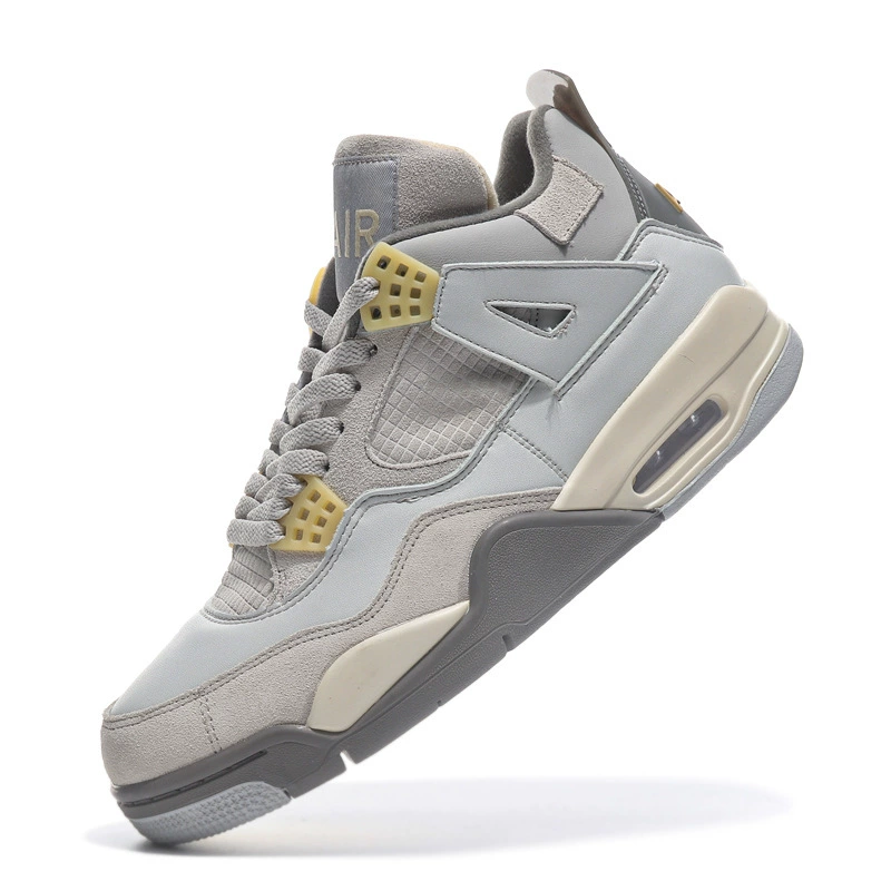 Putian Shoe Source Factory Производство оптовая торговля трансграничная чистая оригинальная AJ4 белый цемент горячая лава AJ312 баскетбольная обувь