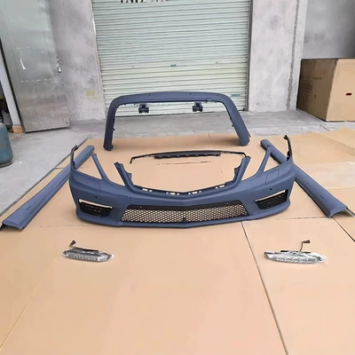 Suitable for 09-16 Mercedes-Benz E-Class W212 E200 260 E300 Modified E63Amg Surround Front Bumper Old to New (Big Surrounded) - 09-13-mercedes-benz-e-class-modified-e63-surround-complete-set