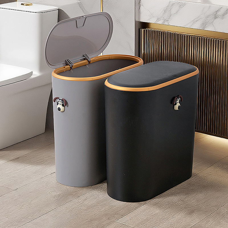 contenedor de basura especial de alto valor facial para inodoro doméstico tipo prensado con canasta de papel cubierta para cocina inodoro
