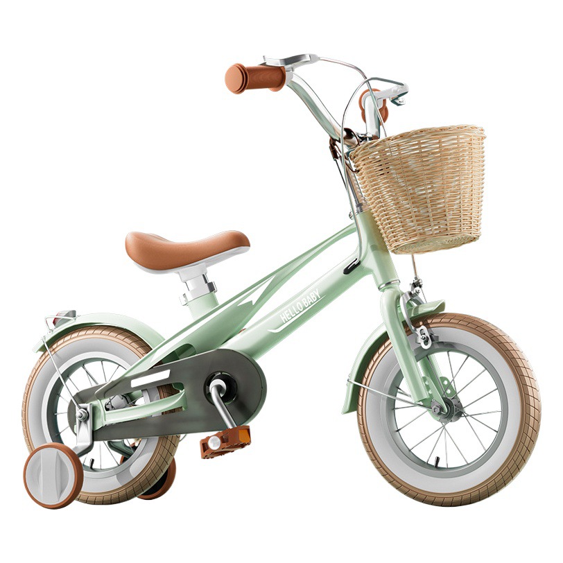 Bicicleta de los niños y niñas bicicleta de pedal de 2 a 4 a 6 años de edad de aleación de magnesio 12-14-16 pulgadas