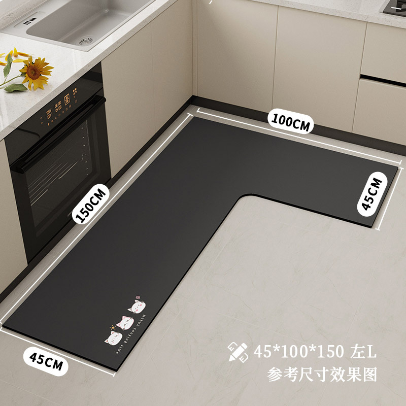 단색 회색 왼쪽 L-cooking 고양이
