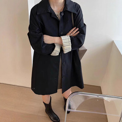 2025新款春秋季气质休闲风衣外套女中长款韩版宽松显瘦小个子大衣