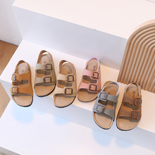 New Summer Kids Beach Cork Sandals for Girls Boys Children跨