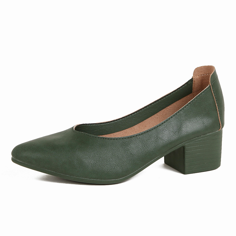 518-1 올리브 그린 (하이힐 4.5cm)