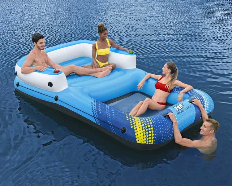 Оригинальная Authentic Bestway навес водяной плавучий остров лаунж- chair плавучий косяк кровать для отдыха плавучая кровать, отдых, плавание 43645