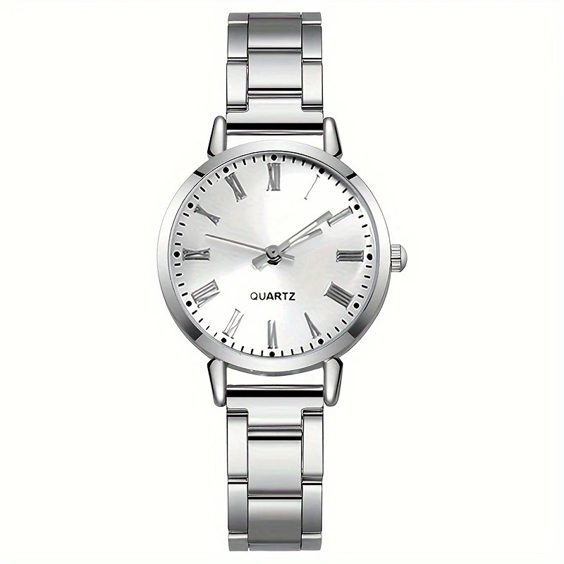 Nische leichte Luxus Damenmode Armbanduhr Schüler Party einfache Mode Damenuhr Quarz Uhr Temperament Stahlband Uhr für Mädchen