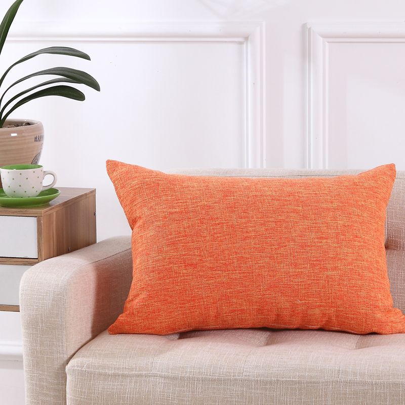Linen Pillow Simple Sofa Pillows Office Home decor - Picture 9 of 11