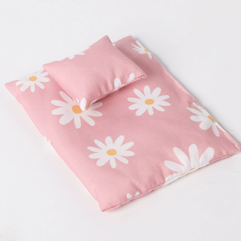 Деревянная семейная детская мини-кровать принцессы кукольный стеганое одеяло ролевая игра симулятор домашних игрушек стеганое одеяло