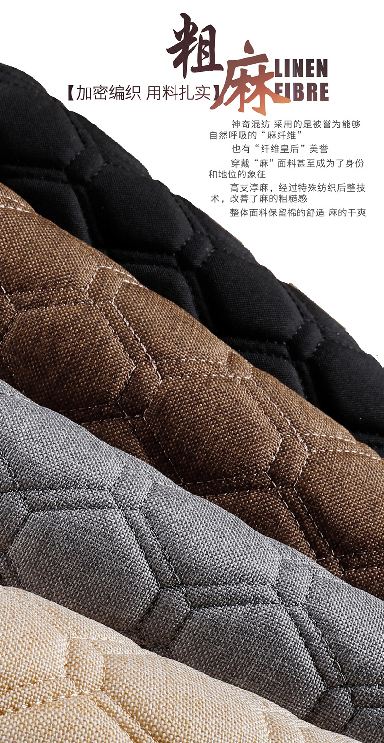 Cross-border direct supply of Temu car seat cushions, single-piece all-season seat cushions made of linen, linen seat cushions without bundles, wholesale for foreign trade