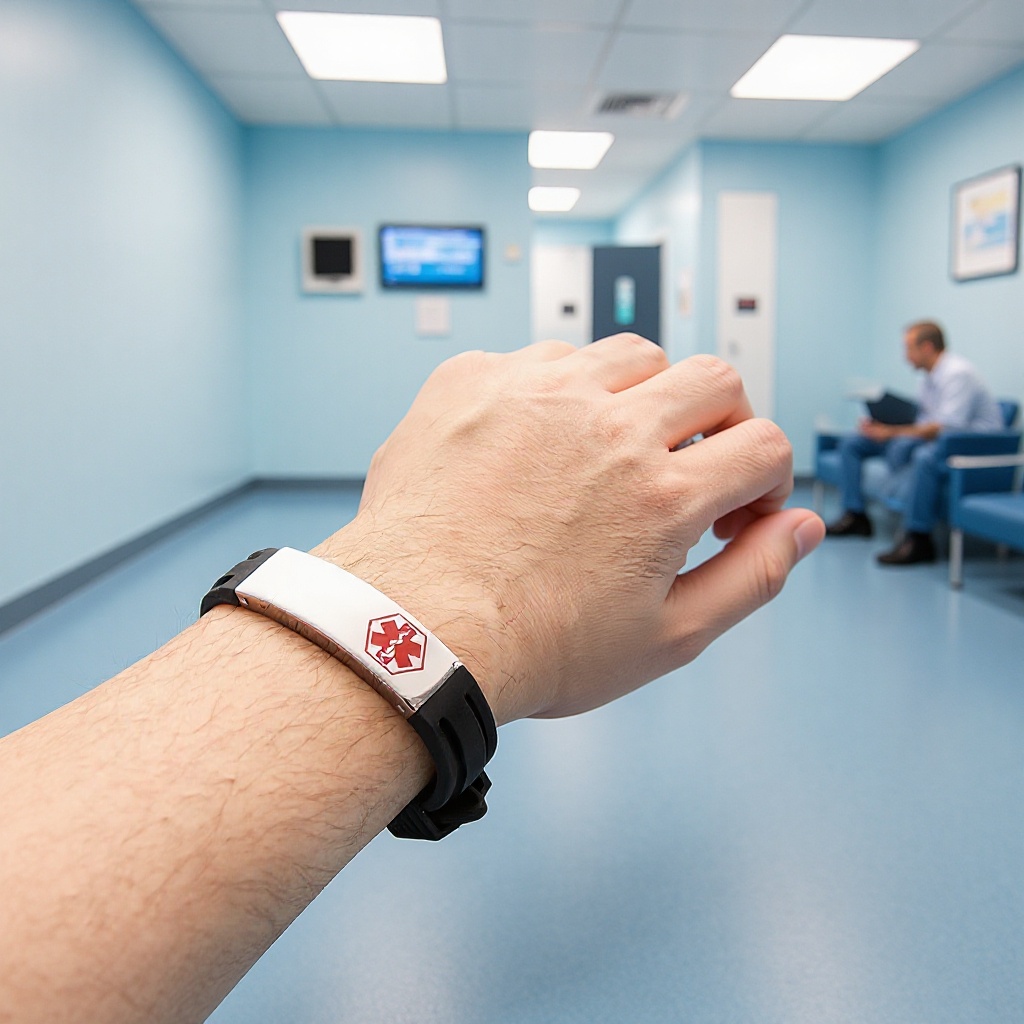 New men's wristband stainless steel silicone bracelet European and American fashion jewelry corrosion drop bracelet medical logo