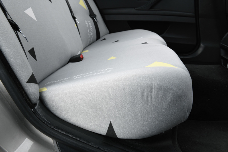 Elastic universal car seat cover, rear split-type waterproof seat cushion cover, backrest cover, headrest cover, simple elastic design